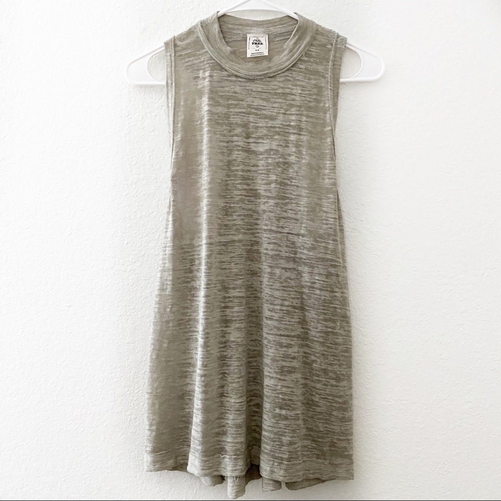 We The Free | Brisbane Burn Out Crew Neck Tank Top
